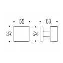 COLOMBO DESIGN ONEQ MOOD COLLECTION POMO DE PUERTA FIJO