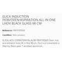 ELICA INDUCTION HOB/OVEN/ASPIRATION ALL IN ONE NIKOLATESLA LHOV BLACK GLASS 90 CM