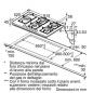 SIEMENS GASKOCHFELD ER9A6SH40 GLASKERAMIK SCHWARZ 90 CM