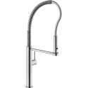 NOBILI ACQUERELLI SINGLE LEVER SINK MIXER TAP PULL-OUT 2 JET HAND SHOWER BRUSHED STAINLESS STEEL