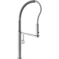 NOBILI ACQUERELLI ROBINET MITIGEUR MONOCOMMANDE AVEC DOUCHETTE À 2 JET ORIENTABLE ACIER INOXYDABLE BROSSÉ