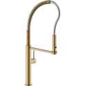 NOBILI ACQUERELLI SINGLE LEVER SINK MIXER TAP PULL-OUT 2 JET HAND SHOWER AMBRA BRUSHED