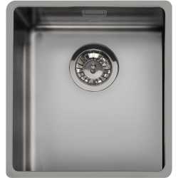 SMEG VSTR34DKX MIRA UNDERMOUNTED KITCHEN SINK SINGLE BOWL BLACK 34 CM