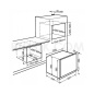 FORNO VENTILATO SMEG SF67C1PO PANNA SERIE CORTINA 60 CM