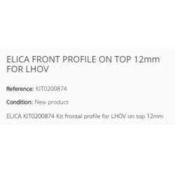 ELICA SICHTBARES FRONTALPROFIL OBEN 12mm FÜR LHOV