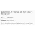 ELICA SICHTBARES FRONTALPROFIL OBEN 12mm FÜR LHOV