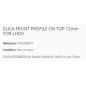 ELICA PROFILÉ FRONTAL VISIBLE INSTALLATION STANDARD 12mm POUR LHOV ELICA PROFILÉ FRONTAL VISIBLE INSTALLATION STANDARD 12mm POUR LHOV