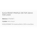 ELICA FRONT PROFILE ON TOP 20mm FOR LHOV