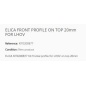 ELICA PROFILÉ FRONTAL VISIBLE INSTALLATION STANDARD 20mm POUR LHOV