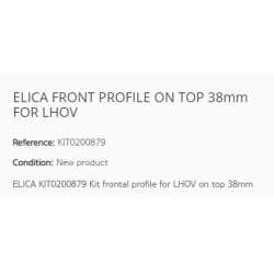 ELICA FRONT PROFILE ON TOP 38mm FOR LHOV