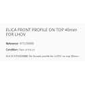ELICA FRONT PROFILE ON TOP 40mm FOR LHOV