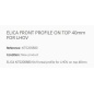 ELICA FRONT PROFILE ON TOP 40mm FOR LHOV