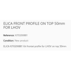 ELICA FRONT PROFILE ON TOP 50mm FOR LHOV