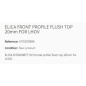 ELICA PROFILO FRONTALE A VISTA INSTALLAZIONE FILOTOP 20mm PER LHOV