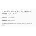 ELICA SICHTBARES FRONTALPROFIL FLÄCHENBÜNDIGER EINBAU 38mm FÜR LHOV