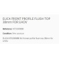 ELICA SICHTBARES FRONTALPROFIL FLÄCHENBÜNDIGER EINBAU 38mm FÜR LHOV
