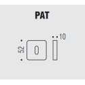 COLOMBO DESIGN CYLINDER ESCUTCHEON PATENT DUEQ MOOD COLLECTION