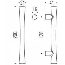 COLOMBO DESIGN JAZZ PULL HANDLE WITHOUT ROSES