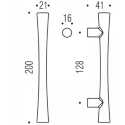 COLOMBO DESIGN JAZZ PULL HANDLE WITHOUT ROSES