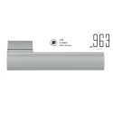 COLOMBO DESIGN DOOR HANDLES PAIR _963 SERIES ON ROSE WITHOUT ESCUTCHEONS
