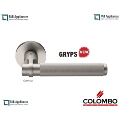 COLOMBO DESIGN DOOR HANDLES PAIR GRYPS SERIES ON ROSE MADE IN...