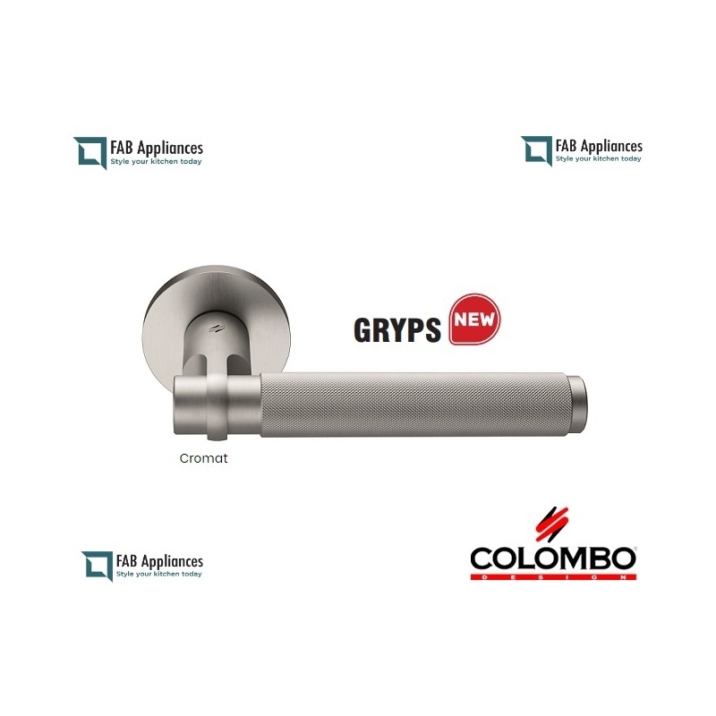 MANILLAS DE PUERTA COLOMBO DESIGN GRYPS CON ROSETA MADE IN ITALY
