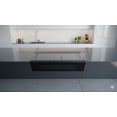 ELICA INDUCTION HOB/OVEN/ASPIRATION ALL IN ONE LHOV BLACK GLASS 90 CM