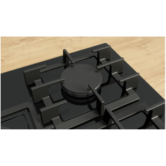 TABLE DE CUISSON À GAZ BOSCH PPQ7A6I40 VERRE NOIR 75 CM |FAB Applia...