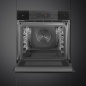 SMEG SO6106WAPB3 COMBI STEAM MICROWAVE OVEN AESTHETIC LINEA PURE BLACK -WIFI