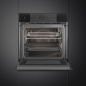 SMEG SO6104M2PB3 EINBAU KOMPAKT-MIKROWELLEN DESIGNLINIEN LINEA PURE BLACK 60 CM
