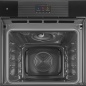 SMEG SO6104M2PB3 EINBAU KOMPAKT-MIKROWELLEN DESIGNLINIEN LINEA PURE BLACK 60 CM
