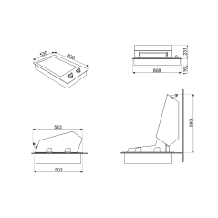 SMEG BARBECUE ELECTRIQUE BBQE90X ACIER INOXYDABLE 90 CM