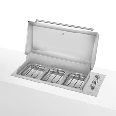 SMEG BARBECUE ELECTRIQUE BBQE12X ACIER INOXYDABLE 120 CM