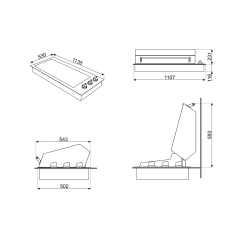 SMEG BARBECUE ELETTRICO BBQE12X 120 CM