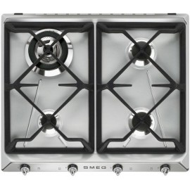 SMEG GASKOCHFELD SR964XGH EDELSTAHL DESIGNLINIE VICTORIA 60 CM