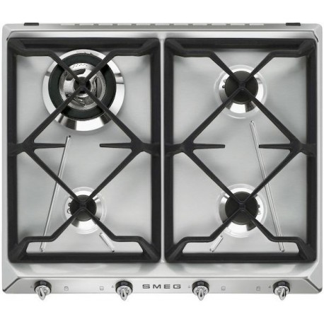 SMEG GASKOCHFELD SR964XGH EDELSTAHL DESIGNLINIE VICTORIA 60 CM SMEG GASKOCHFELD SR964XGH EDELSTAHL DESIGNLINIE VICTORIA 60 CM