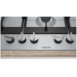 TABLE DE CUISSON À GAZ SIEMENS EC7A5SI90 ACIER INOX 75 CM