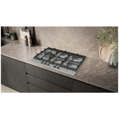 TABLE DE CUISSON À GAZ SIEMENS EC7A5SB90 ACIER INOX 75 CM |FAB Appl...