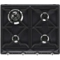 SMEG GAS HOB SR964NGH BLACK VICTORIA LINE 60 CM