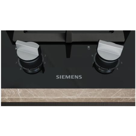 SIEMENS DOMINO GAS HOB 2 BURNERS ER3A6BI40 BLACK CERAMIC GLASS 30 CM