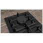 TABLE DE CUISSON DOMINO À GAZ SIEMENS ER3A6BI40 VITROCÉRAMIQUE NOIR 30 CM