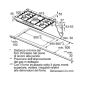 SIEMENS EC9A5RI90 TABLE DE CUISSON À GAZ ACIER INOX 90 CM