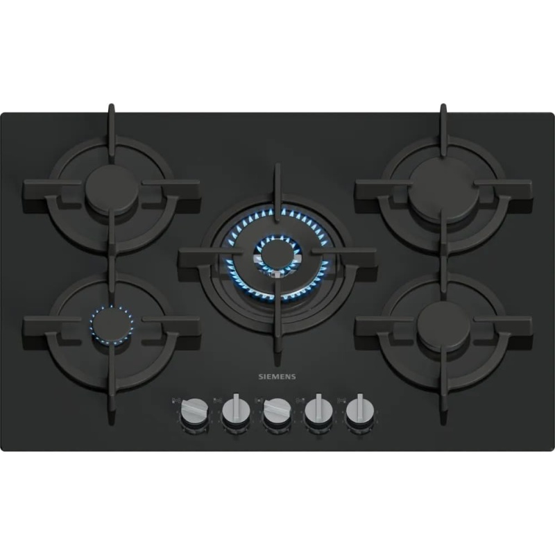 SIEMENS GAS HOB EP7A6QI10 BLACK GLASS 75 CM