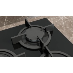 TABLE DE CUISSON À GAZ SIEMENS EP7A6QB20 VERRE NOIR 75 CM |FAB Appl...