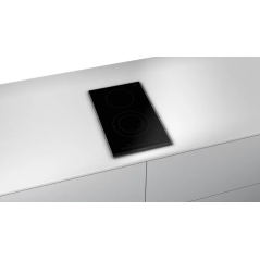 BOSCH PKE611FP2E TABLE DE CUISSON ÉLECTRIQUE 60 CM VERRE NOIR |FAB ...