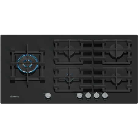 SIEMENS GAS HOB EP9A6QB90 BLACK GLASS 90 CM |FAB Appliances