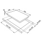 TABLE DE CUISSON SMEG SR964PGH CRÉME ESTHÉTIQUE VICTORIA 60 CM