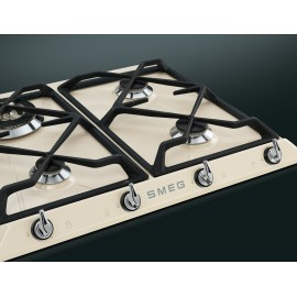 SMEG GASKOCHFELD SR964PGH CREME DESIGNLINIE VICTORIA 60 CM