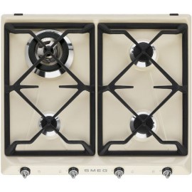 TABLE DE CUISSON SMEG SR964XGH ACIER INOX  ESTHÉTIQUE VICTORIA 60 CM