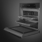 SMEG SO6202M2B HORNO COMBINADO MICROONDAS ESTÉTICAS MUSA NEGRO ECLIPSE